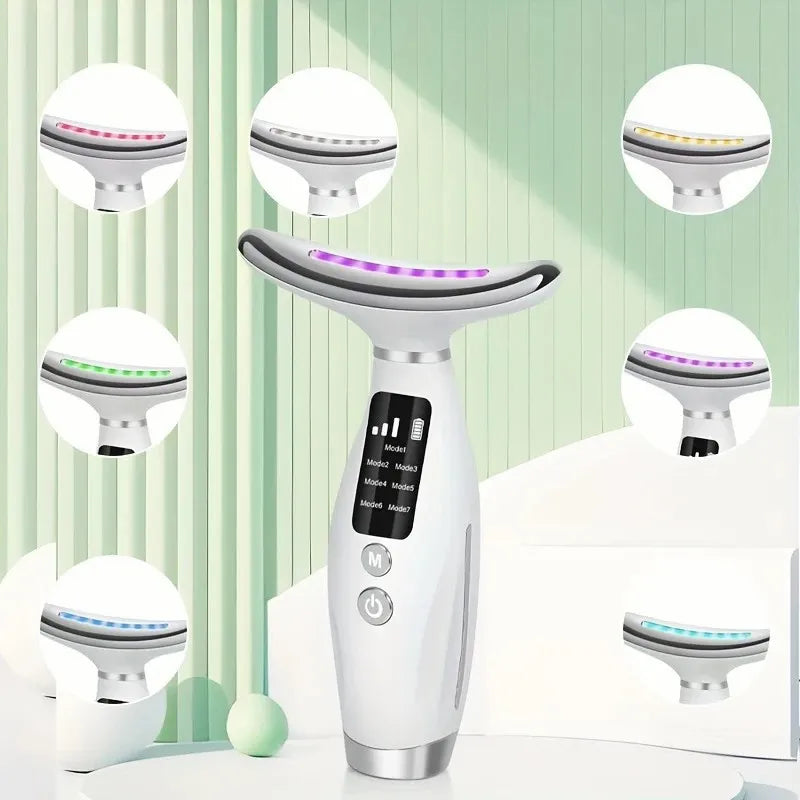 MASAJEADOR FACIAL CUELLO LED ANTIEDAD DD